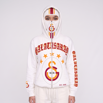 Sweat à capuche avec masque intégré