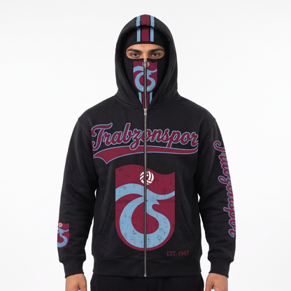 Sweat à capuche avec masque intégré
